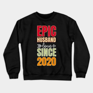 Epic husband since 2020 2nd anniversary gift Crewneck Sweatshirt